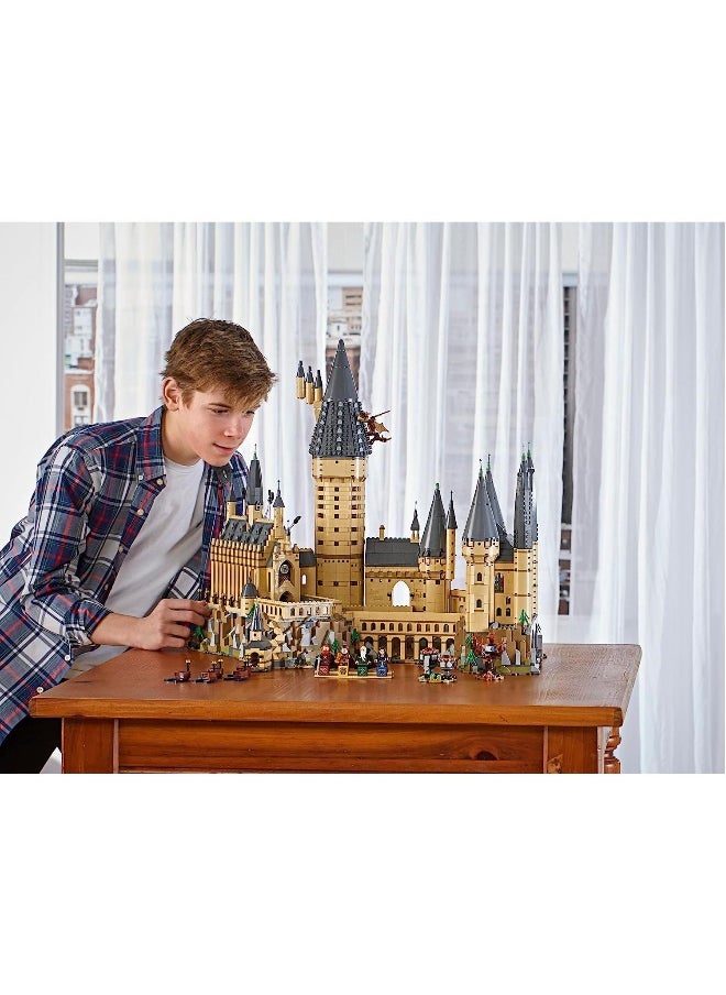 Harry Potte Hogwarts Castle Building Set,   Activity Kit with Minifigures  Wands  Boats  a Spider  and Gryffindor and Hufflepuff Accessories Collectible Model for Adults  - Image 2