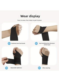 Generic wrist compression band, light and breathable, winding and pressurized, adjustable size, anti-strain of sports, fitness, volleyball, suitable for carpal tunnel syndrome Universal for left and right hands  - Image 5
