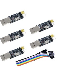 5pcs USB to Serial USB to TTL CH340 Module with STC Microcontroller Download Adapter