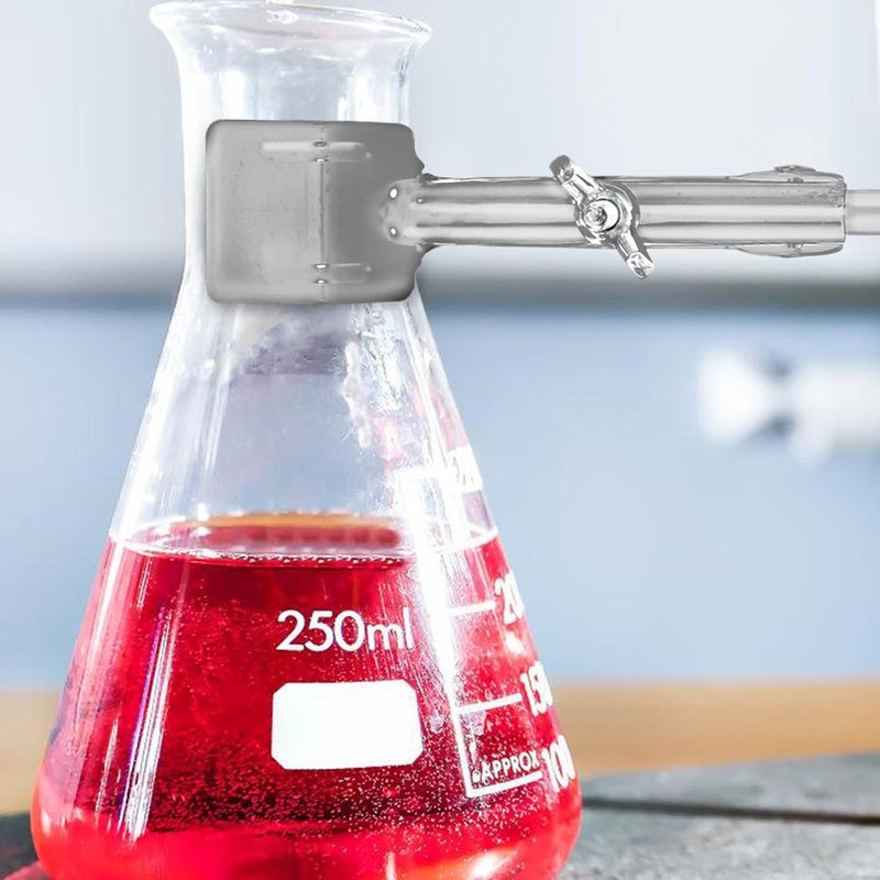 ABOOFAN Lab Stand Flask Clamp Extended Metal Chemical Lab Stand Clamp with Beaker and Test Tube Condenser Clip for Chemistry and Biology Laboratory Use - Image 4