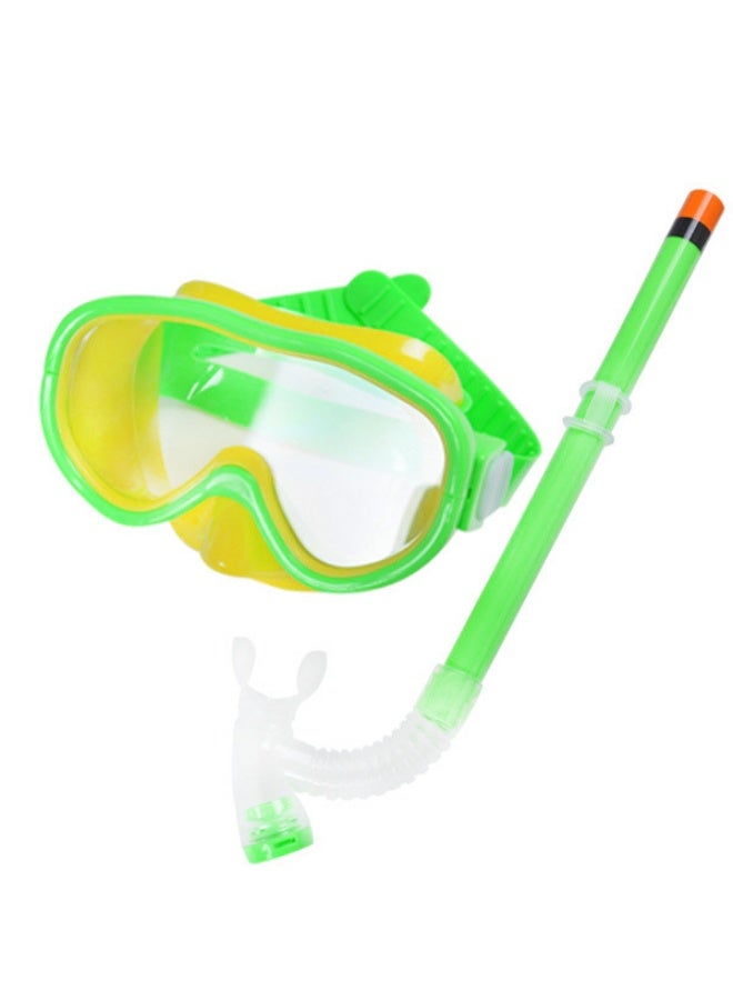 KUYING New Children's Diving Goggles Breathing Tube PE Edge Bone Bag Set
