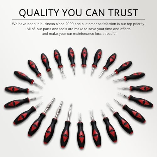 YSTOOL Terminal Release Kit, Universal Wire Connector Removal Pin Extractor Release Tool 23 PCS Set for American Domestic and Imported Vehicles - Image 2