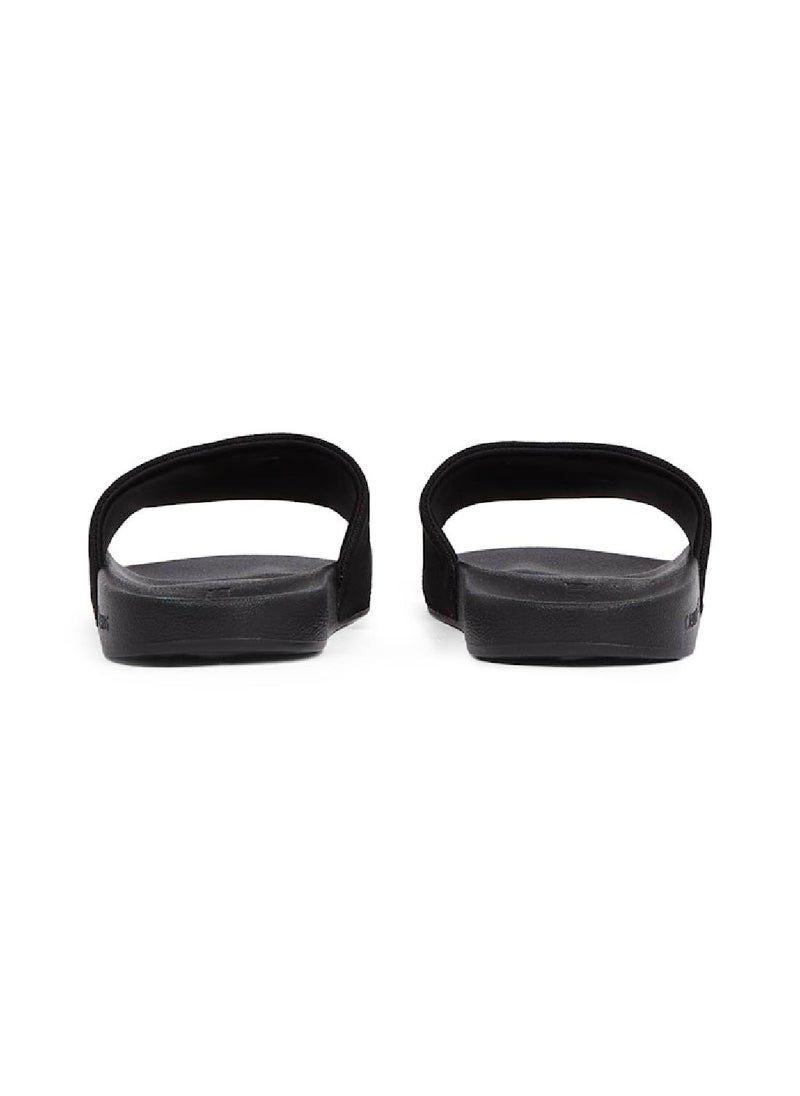 Calvin Klein Jeans Men's Monogram Slides - Cotton, Black  - Image 3