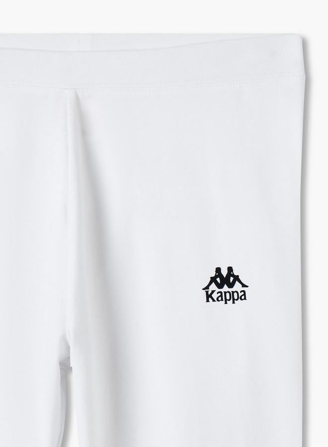 Kappa Pack of 2 Elasticated Knee Length Leggings with Logo Design - Image 4