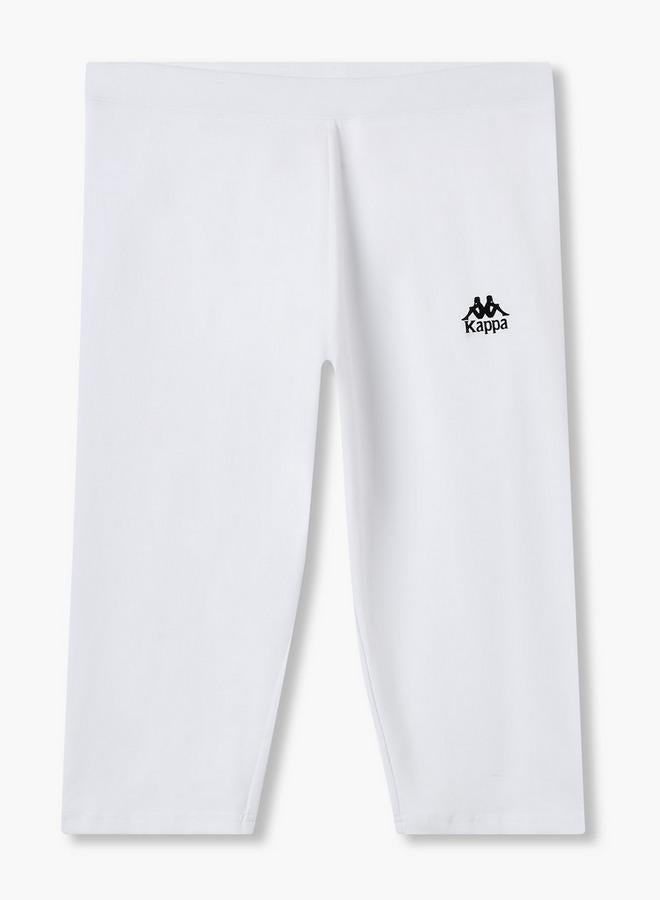 Kappa Pack of 2 Elasticated Knee Length Leggings with Logo Design - Image 3
