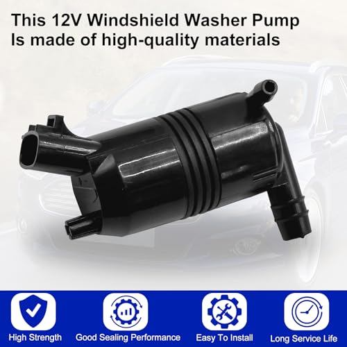 Hsbhlsnx Windshield Washer Pump 12V for Toyota Camry 1995-2006 Corolla 1992-2002 Tacoma 1995-2004 Avalon 1995-2012 Tundra 2000 Chevrolet Geo Prizm 1994-2002 Lexus ES300 1995-1996 85330-06030 85330-06031 - Image 3