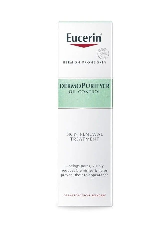 Eucerin Eucerin DermoPurifyer Oil Control Skin Renewal Treatment, 40ml - AHA Formula for Blemish-Prone Skin - Image 2