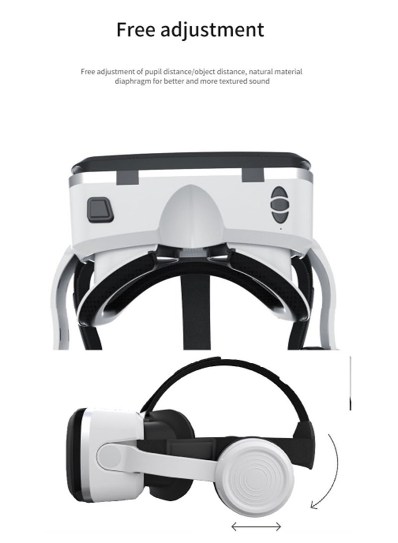 general Classic VR Goggles VR SHINECON 3D Virtual Reality Glasses+Controller Bluetooth Headset Version VR Glasses for TV, Movies & Video Games Compatible with iOS & Android Smartphone Within 5.5-7.2 inch Screen Phone Eye Protected Soft & Comfortable Adjustable Distance IMAX Giant Screen/Optical Lenses/Panoramic Roaming/ Immersive Games - Image 5