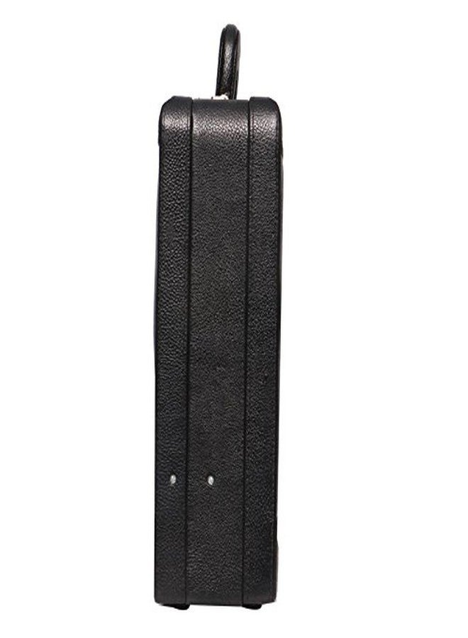OBANI Genuine Leather Expandable Briefcase Black. Dimensions: 18" x 4" x 12.50" (L x W x H) - Image 3