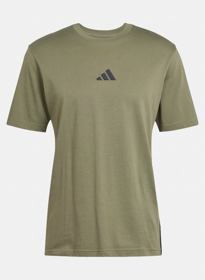 Adidas essentials three stripes single men's t-shirt  - Image 2