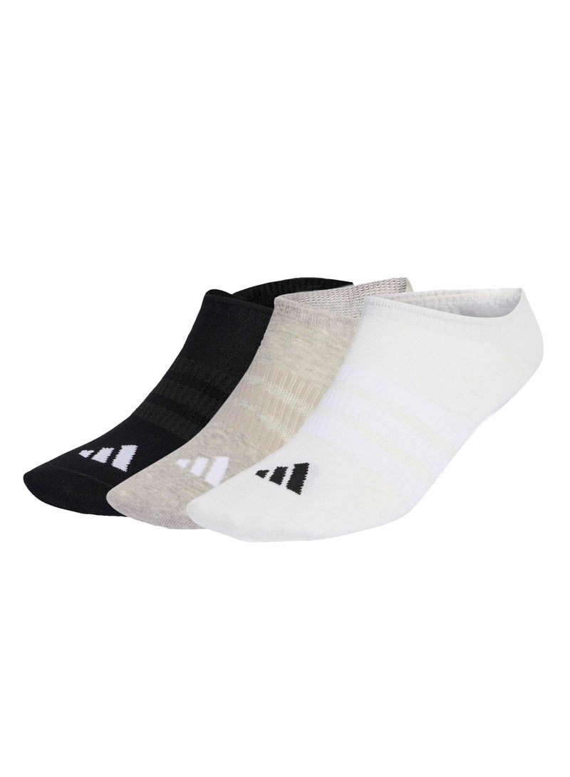 Adidas THIN&LIGHT SPORTSWEAR NO SHOW SOCKS 3 PAIR PACK - Image 1