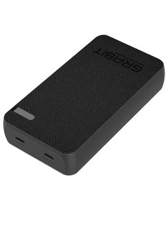 GRABIT Power Bank 20,000mAh PD Power Bank – Fast & Stylish. Charge on the go with 20,000mAh PD fast charging and a sleek tactile fabric finish. Features dual USB-C 20W output, 4-5 phone charges, and 4-LED battery indicators. Includes USB-C to USB-C cable. Compatible with iPhone, Samsung, OnePlus, Xiaomi, Huawei, Google Pixel, iPads, and more. Perfect for travel, work, and daily use.  - Image 3