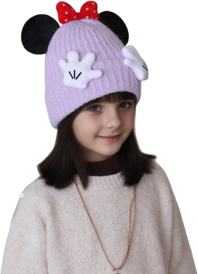 leomoste Baby Beanie Hat Cute Antlers Reindeer Crochet Knitted Hat Winter Warm Cap for Toddler Boys Girls - Image 3