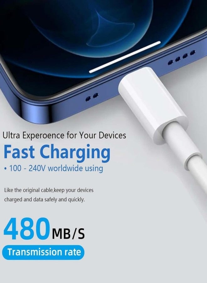 Apluynm iPhone Charger, [Apple MFi Certified] 1M USB to Lightning Cable Power Fast Charging Cord Compatible with iPhone 14/13/12/11 Pro Max/XS MAX/XR/XS/X/8/7/Plus/6S/6/SE/5S/iPad - Image 3