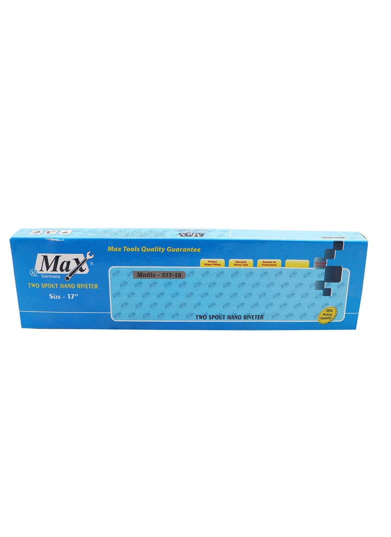 Max Germany 377-18 Two Spout Hand Riveter Gun, 17 in - Image 4