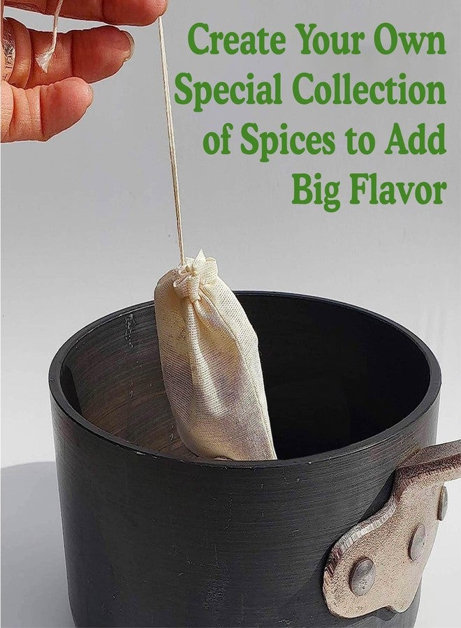 Regency Wraps 100% Cotton All-Natural Drawstring Bag, Pouches for Enclosing Bulk Spices, Tea, Potpourri, Jewelry, Crafting, Wedding Favors, 3" x 4", Pack of 10 - Image 3