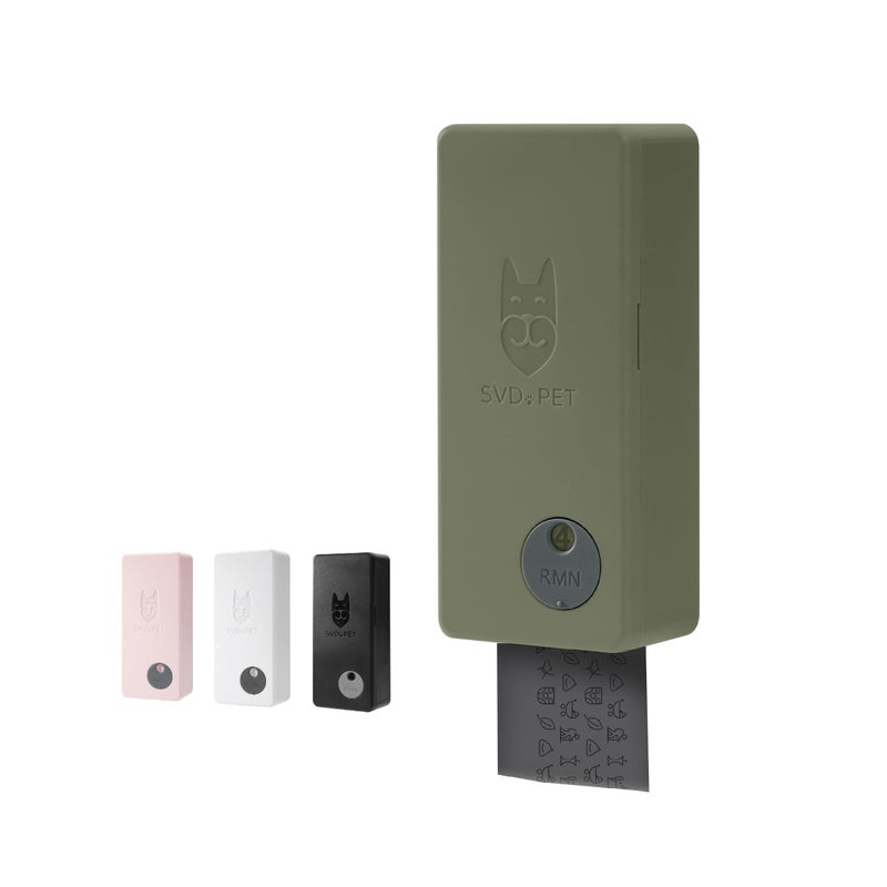 SVD.PET Dog Poop Bag Dispenser, Outdoor or Indoor Pet Waste Bag Dispenser Station, Wall Mount or Hanging with Strap. Easy to Refill Magnetic Cover (Army Green, Dispenser only) - Image 1