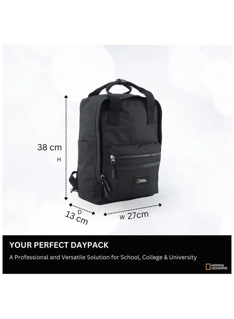 National Geographic 15 National Geographic LEGEND Small Backpack Black For Men And Women, Durable Water Resistant Padded Laptop Casual Daypack, Bag For School College Office Leisure Outdoor Travel  | Best Price UAE