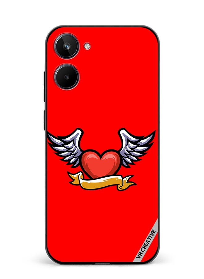 VR CREATIVE Protective Case Cover For Realme 10 Loving Heart Design Multicolour - Image 1