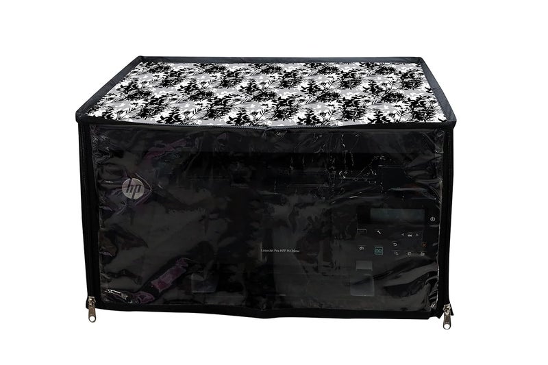Avideco Presents PVC Dustproof Waterproof Printer Cover with Zipper for HP Laser Jet Pro MFP M126nw Printer (Black Nw) - Image 3