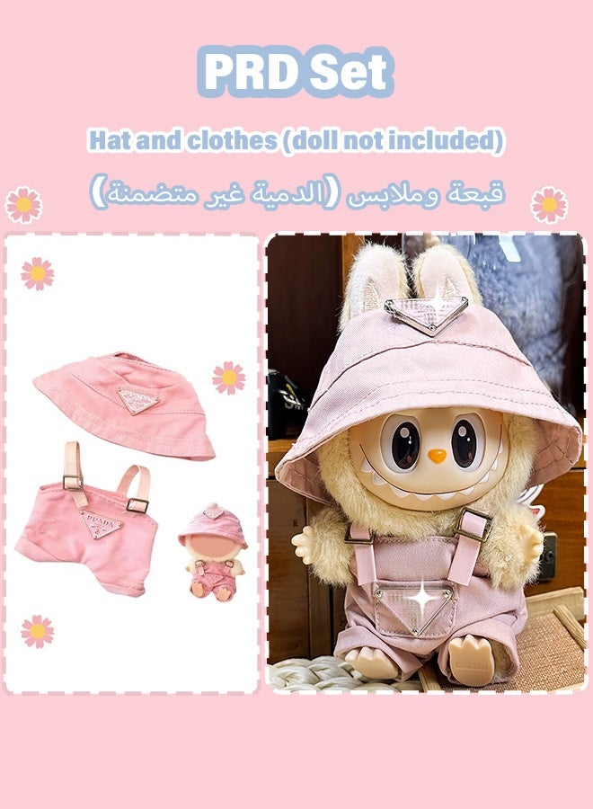 Labubu Luxury Chic Clothes Set & Outfit Set For 17cm Dolls Fashion Doll Dress Outfit Plush Hat Interchangeable Clothing High Fashion Accessories For 1/2/3 Generation - Image 3