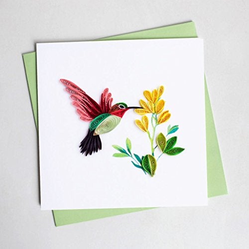 Quilling Card 3D Greeting Cards Hummingbird - Image 3