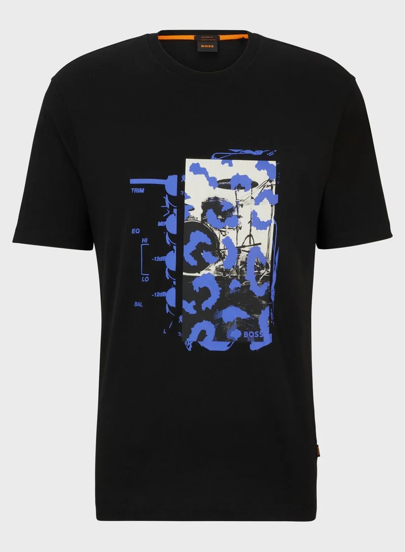 BOSS Graphic Crew Neck T-Shirt