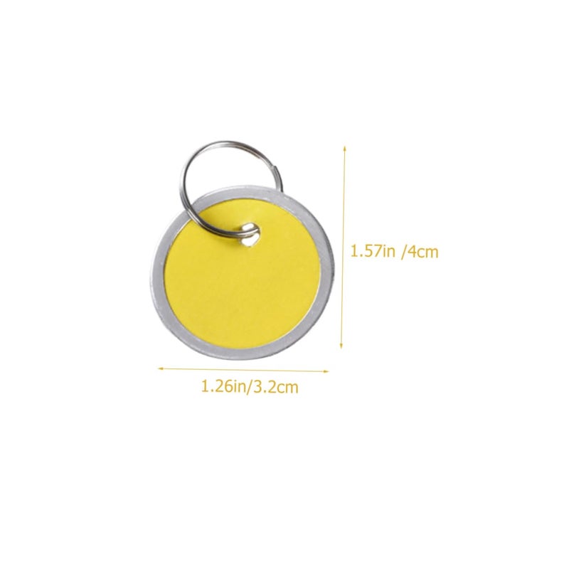 50 Pieces Round Key Tags Labels For Keys Luggage Coding Identification Home Office Party Wedding - Image 3