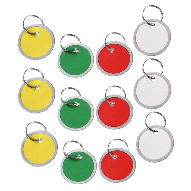 50 Pieces Round Key Tags Labels For Keys Luggage Coding Identification Home Office Party Wedding - Image 2