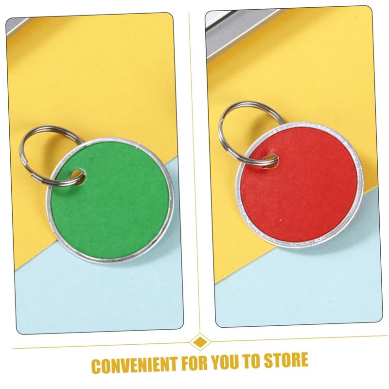 50 Pieces Round Key Tags Labels For Keys Luggage Coding Identification Home Office Party Wedding - Image 4
