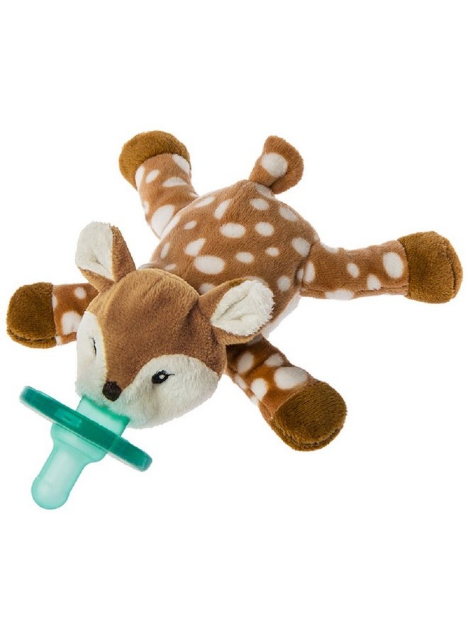 Mary Meyer Wubbanub Infant Pacifier, 6-Inches, Amber Fawn  - Image 1