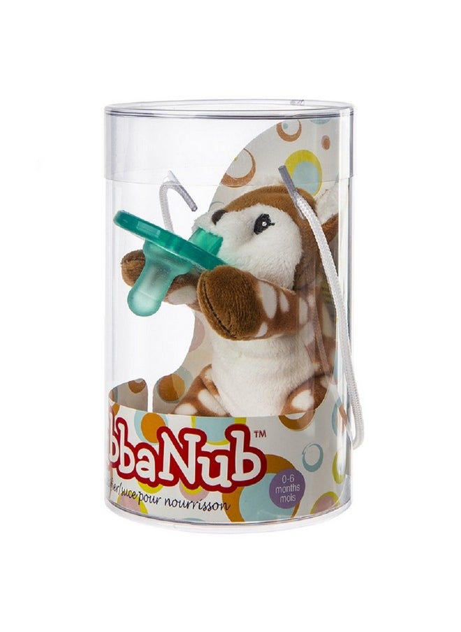 Mary Meyer Wubbanub Infant Pacifier, 6-Inches, Amber Fawn  - Image 2