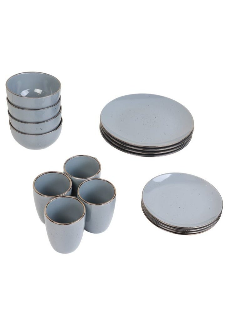 HOMEVEO 16 Piece Porcelain Dinner Set with Elegant and Modern Design  - Image 1