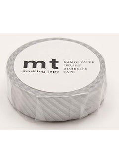 MT mt Washi Masking Tape Stripe, 15 mm x 10 mtrs Shade - Silver, (Pack of 1)  - Image 2