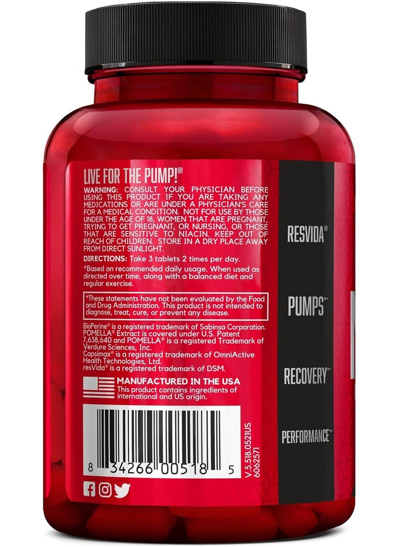 BSN - NITRIX 2.0 Nitric Oxide Precursors 3g Creatine 3g L Citrulline Supports Workout Performance Pumps Muscle Recovery and Endurance  90 Tablets - Image 1