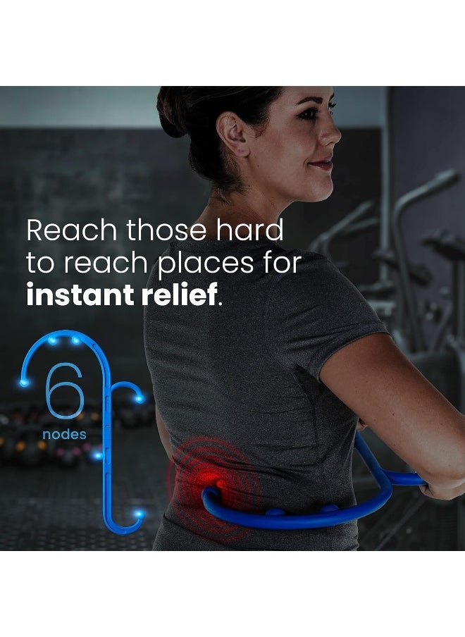LiBa LiBa Back and Neck Massager - Trigger Point Massage Tools for Pain Relief and Manual Massage Hook Therapy Handheld Back Neck Shoulder Massager  - Image 3