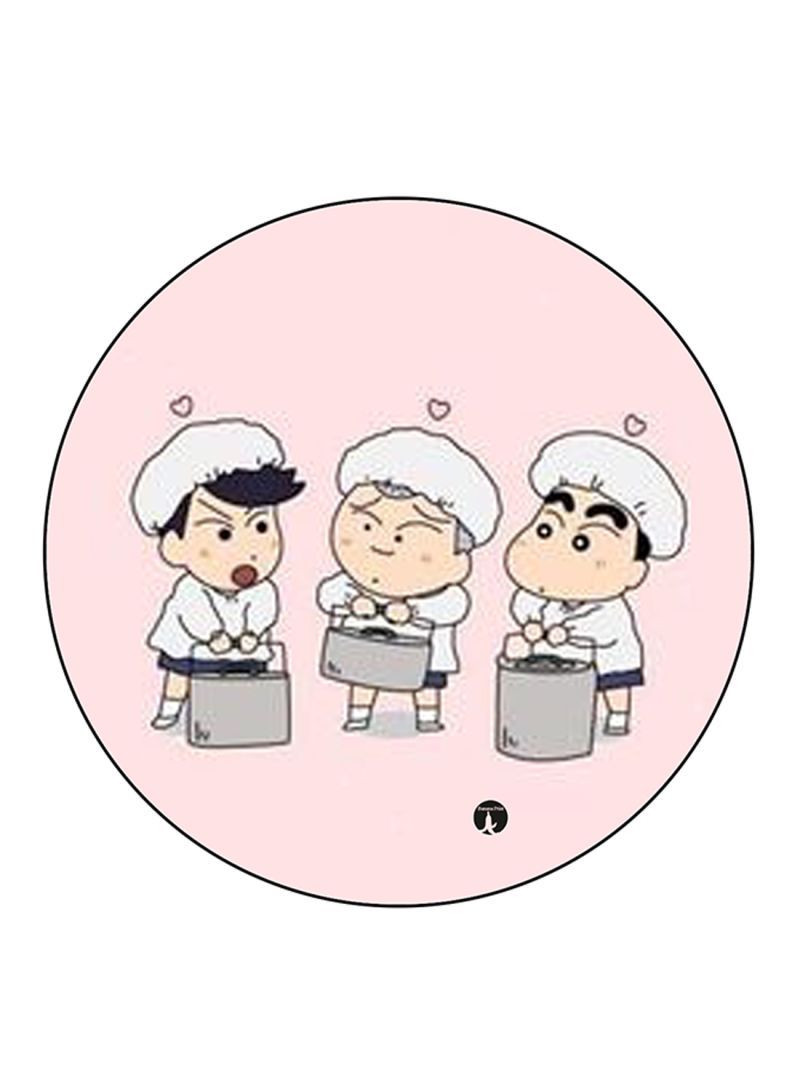 RKN The Anime Shin Chan Printed Fridge Magnet Round  Multicolour - Image 2