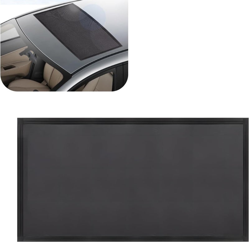dawfall 1 PC Car Sunroof Sun Shade - 3.28Ft x 2.13Ft Breathable Foldable UV Protection - Image 1