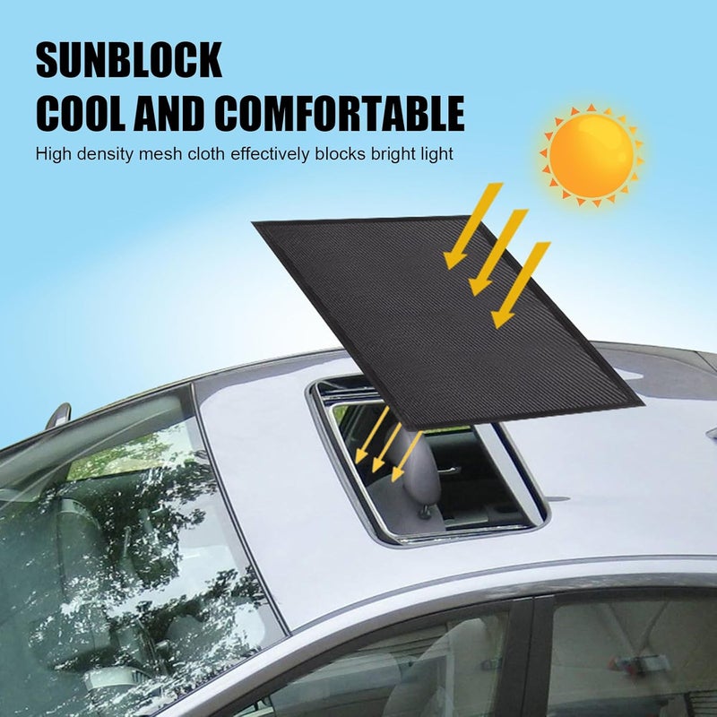 dawfall 1 PC Car Sunroof Sun Shade - 3.28Ft x 2.13Ft Breathable Foldable UV Protection - Image 5