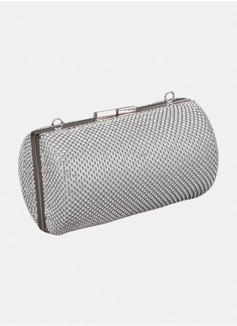 A glitter soiree clutch 411207 (Silver)