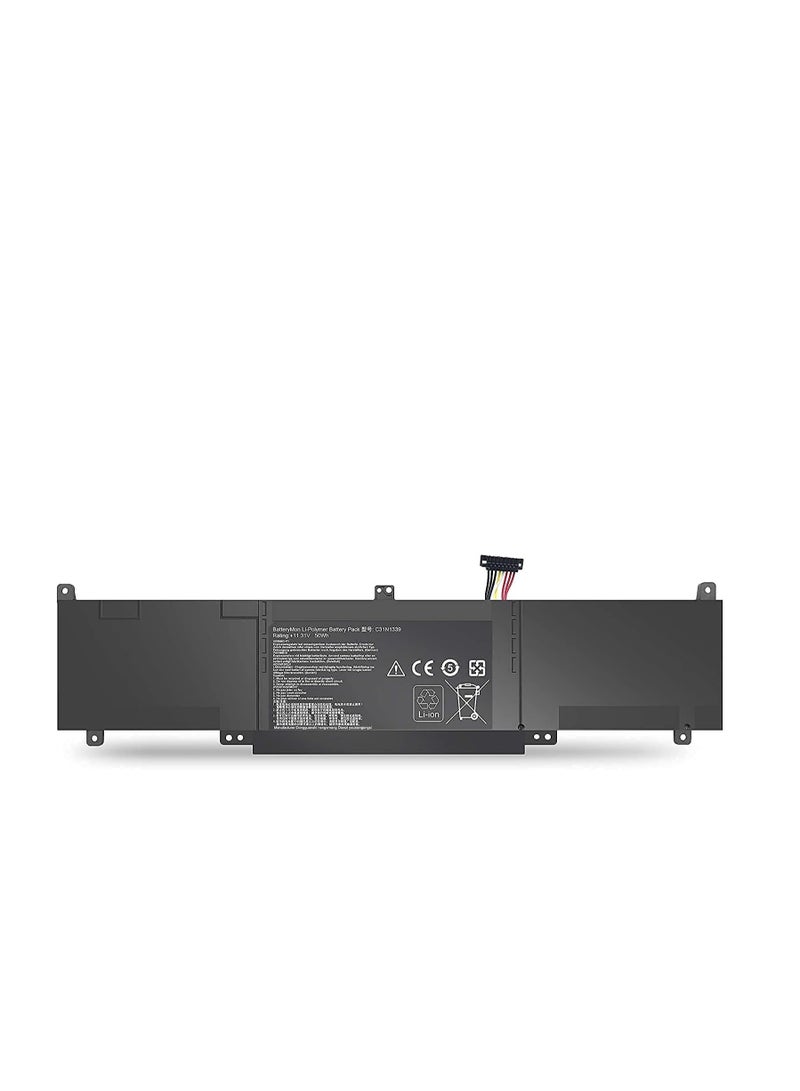 Terabyte C31N1339 0B200-00930000 3ICP7/55/90 Laptop Battery Replacement for Asus ZenBook UX303UB UX303LN Q302L Q302LA Q302LG UX303 UX303L UX303LA UX303LN UX303LB UX303LNB UX303UA Q302LA-BHI3T09 (11.31V 50Wh) - Image 1