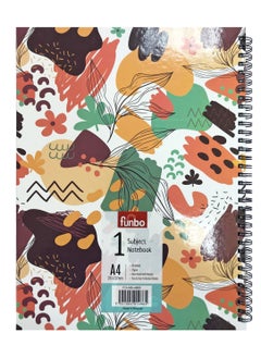 Funbo FUNBO-A4 Size, 80 Sheet Single subject notebook with Hardcover(Blossom)  - Image 2
