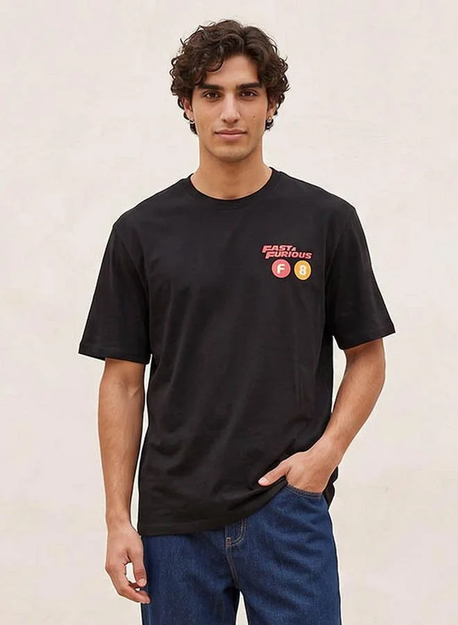 SP Characters Fast and Furious Crew Neck T-shirt