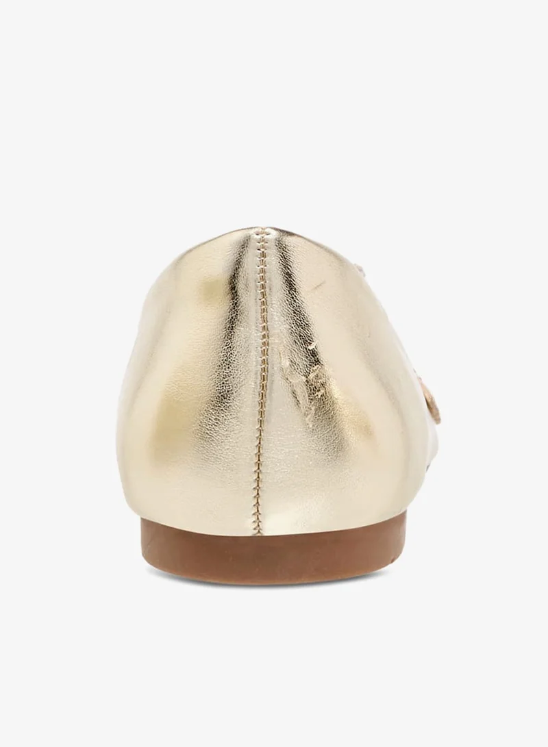 سيليست حذاء باليرينا نسائي بفيونكة مرصعة سهل الارتداء