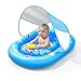 WJWJA Baby Pool Float with Canopy UPF50 Sun Protection WJWJA Inflatable Kids Pool Floats with Adjustable Safety Seat Infant Swimming Float for Baby 636 Months Boys and Girls - Image 3