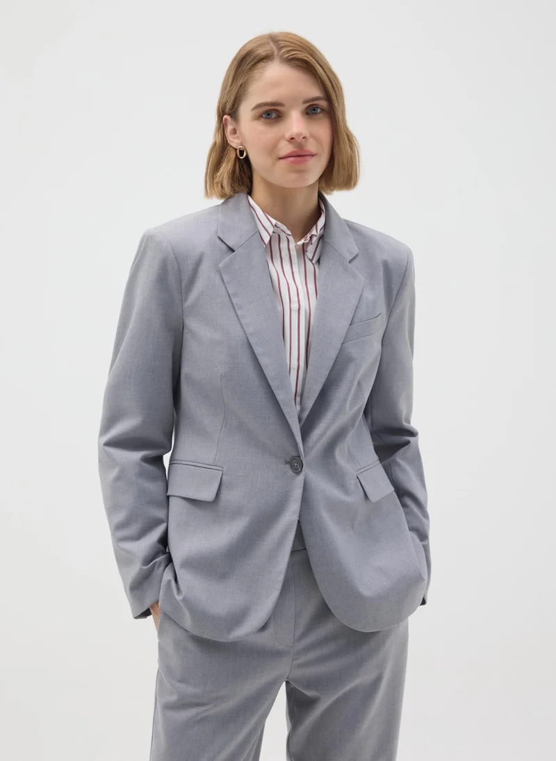 Ovs GREY REGULAR FIT BLAZER