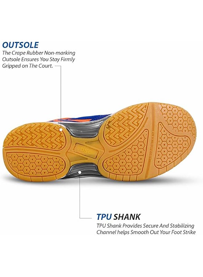 DSC Court 44 Badminton Shoes | 4 UK / 5 US / 38 EU | For Boys | With Natural Crape Rubber Non Marking Outsole | Comfortable & Lightweight - Image 3