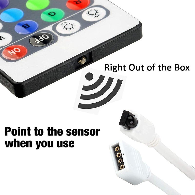 SUPERNIGHT 44 Keys RGB LED Light Strip Wireless Remote Controller SUPERNIGHT Led Light Remote Replacement for SMD 5050 2835 3528 Led Strip Lights - Image 5