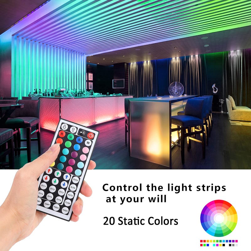 SUPERNIGHT 44 Keys RGB LED Light Strip Wireless Remote Controller SUPERNIGHT Led Light Remote Replacement for SMD 5050 2835 3528 Led Strip Lights - Image 4