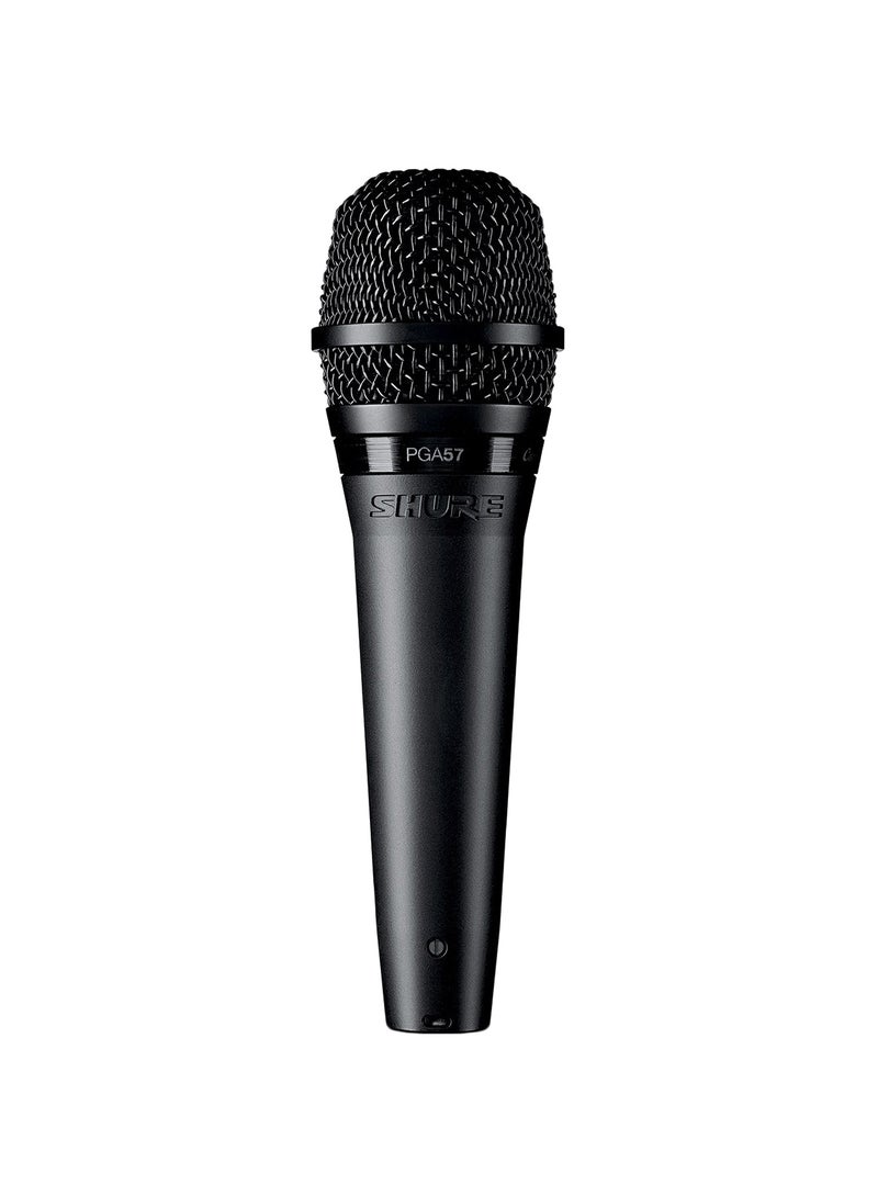 جهاز ميكروفون متحرك قلبيّ الشكل PGA57-XLR أسود